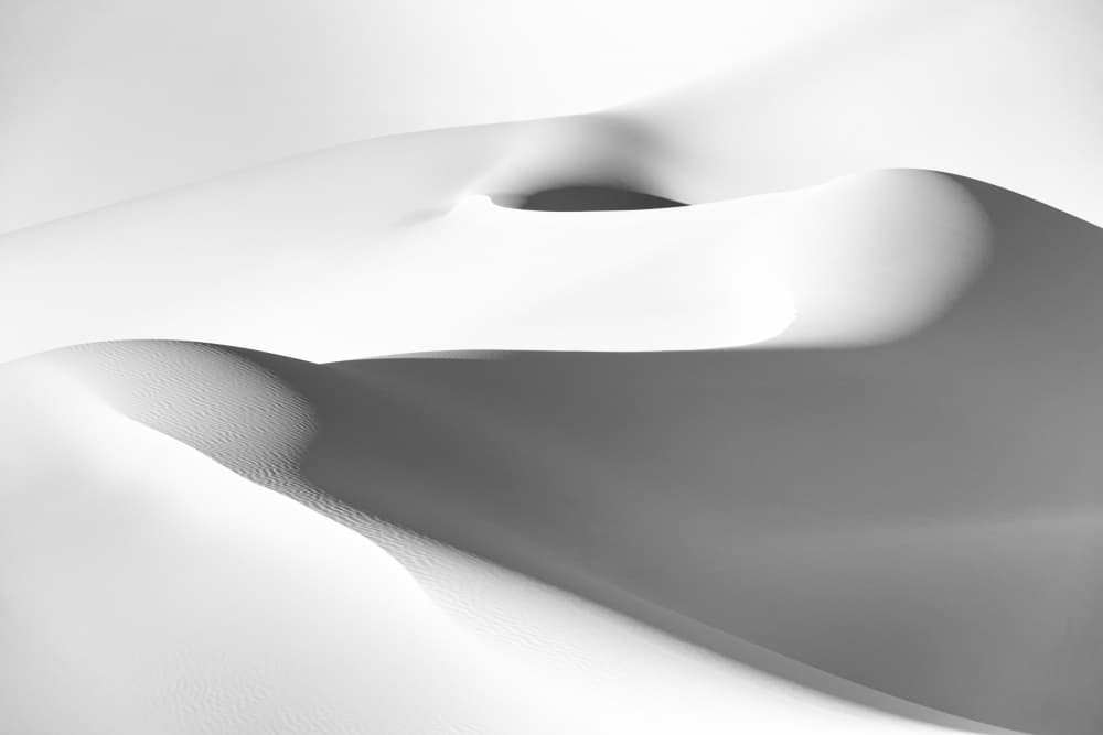 Monochrome Sand Waves by Rosa Frei — canvas wall art