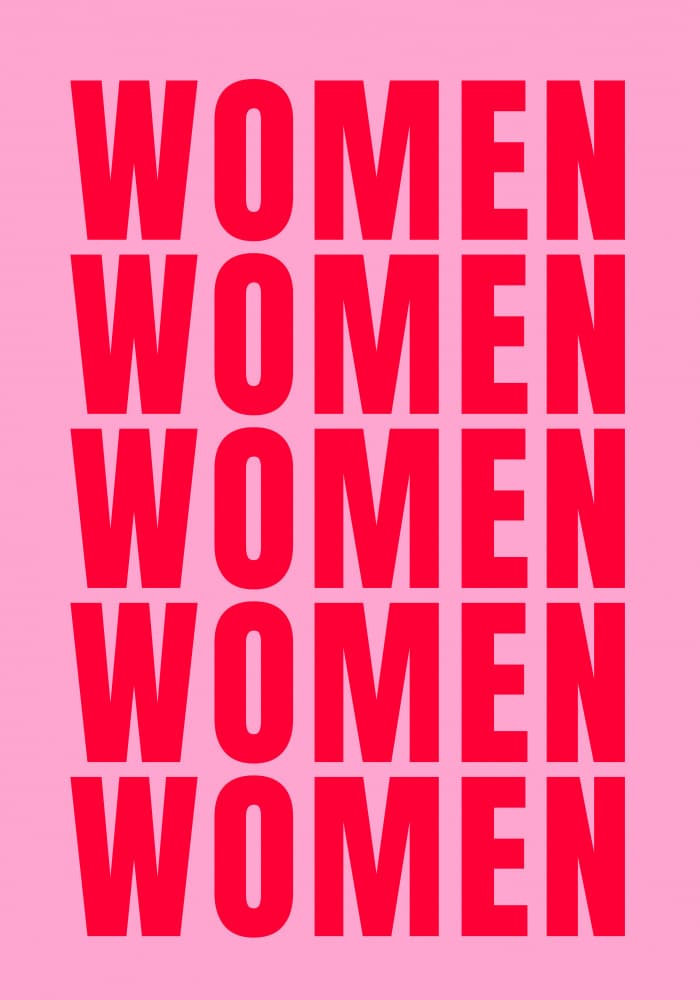 Bold Repeat: Women by Athene Fritsch — canvas wall art
