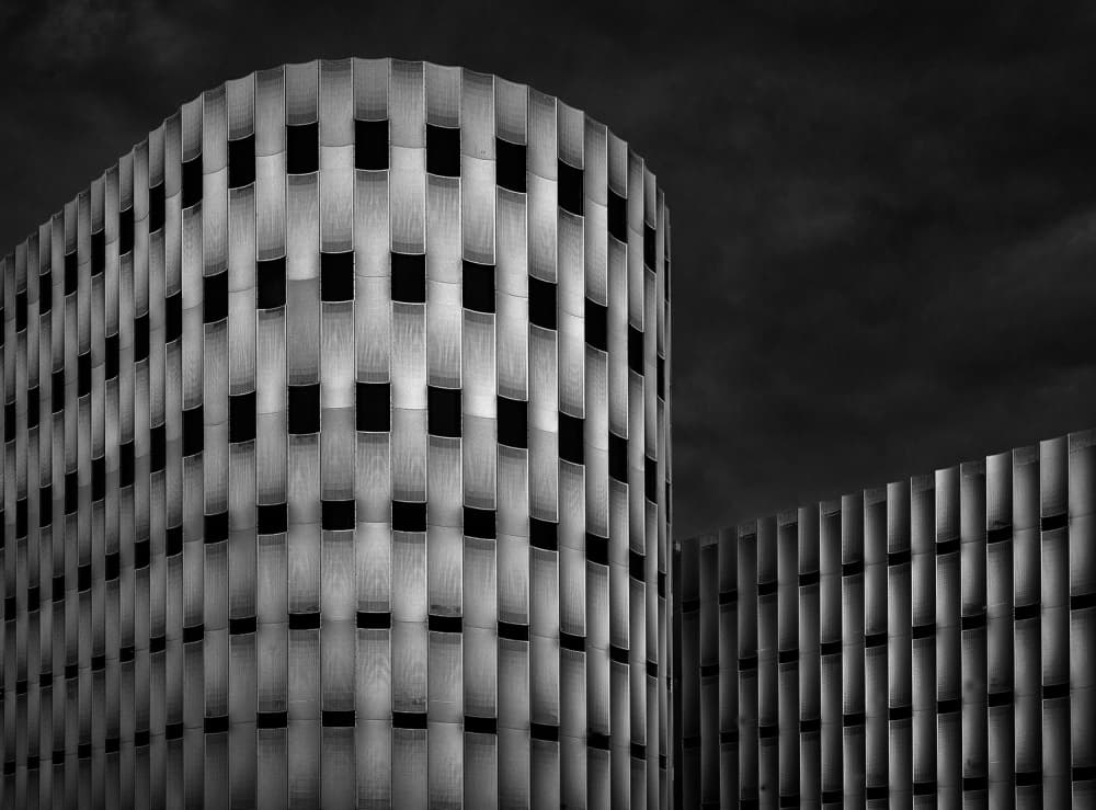 Modern Architectural Curve by Jef Van den Houte — canvas wall art