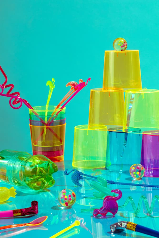 Colorful Party Supplies by Julia Ramiro — canvas wall art