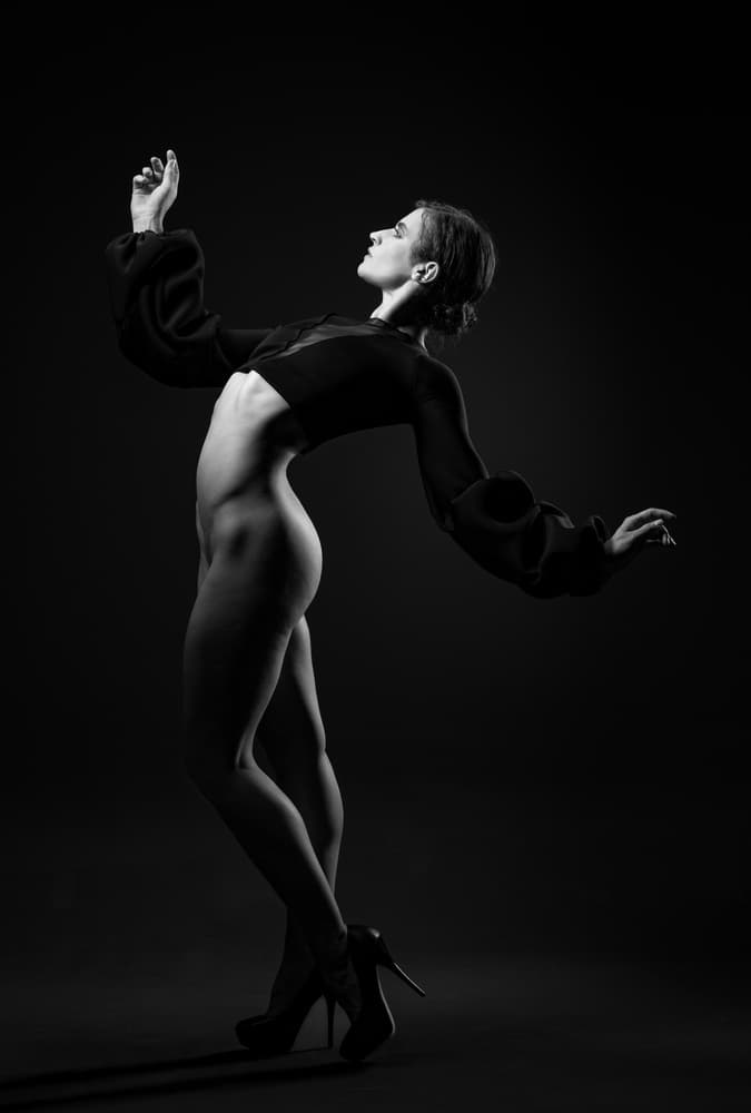 Elegant Dance Figure by Luc Stalmans — canvas wall art