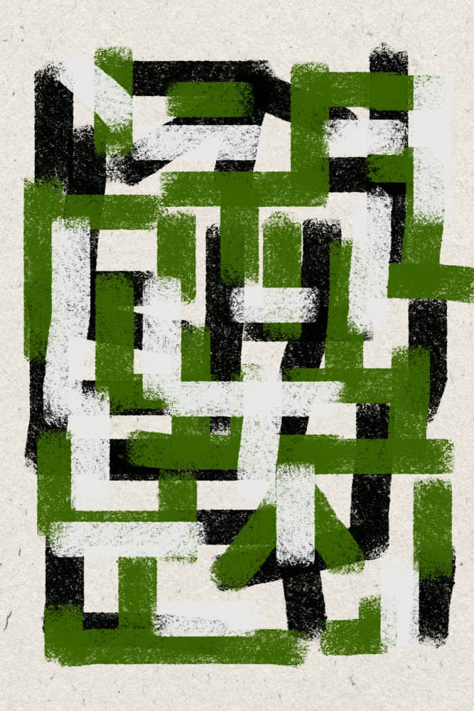 Interwoven Paths by THE MIUUS STUDIO — canvas wall art