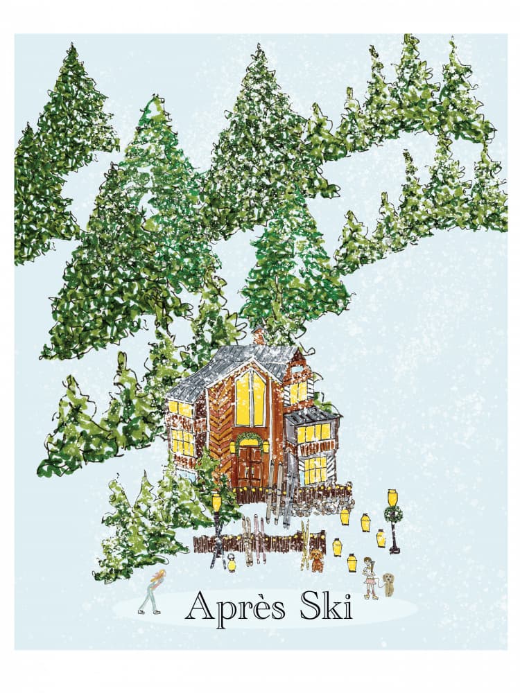 Après Ski Chalet by Breanna Megan Studio — canvas wall art