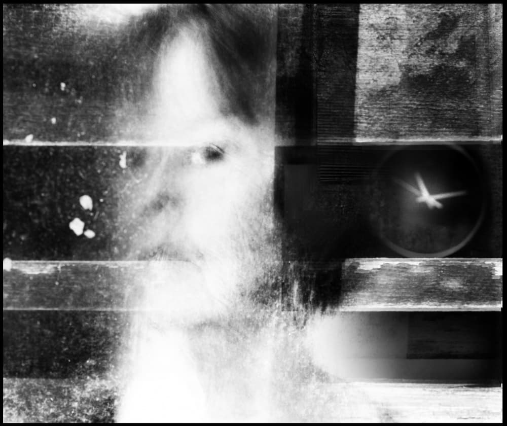 Blurred Face of Time by Ylva Sjögren — canvas wall art