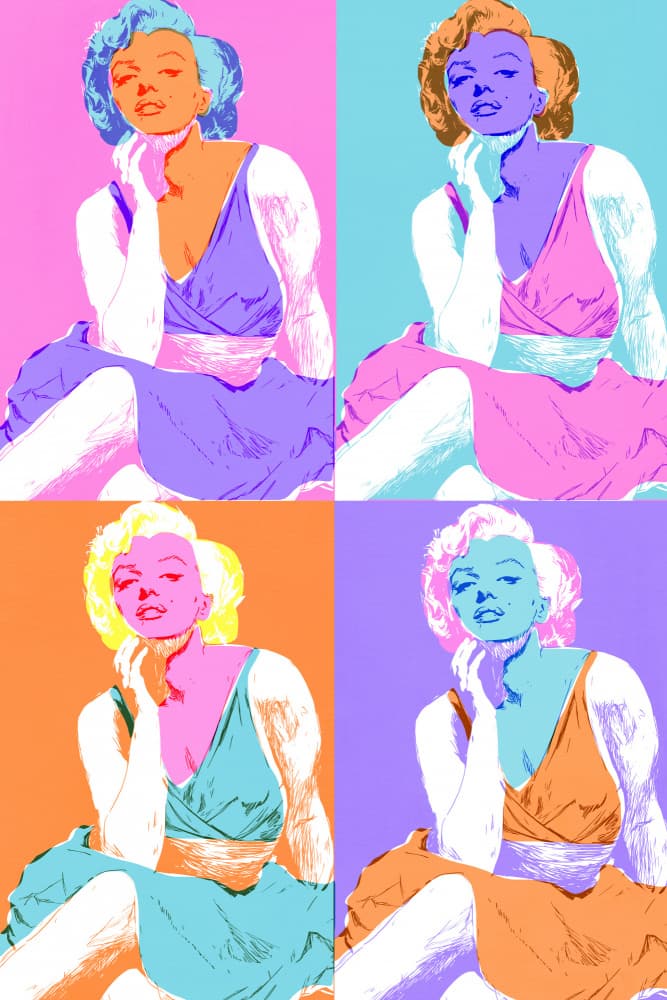 Retro Pop Art Beauty by Treechild — canvas wall art