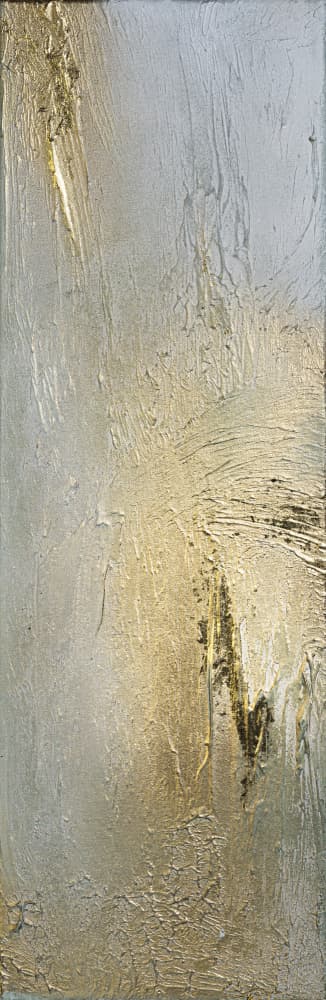 Gilded Abstract Texture by Anete Purina-Purite — canvas wall art