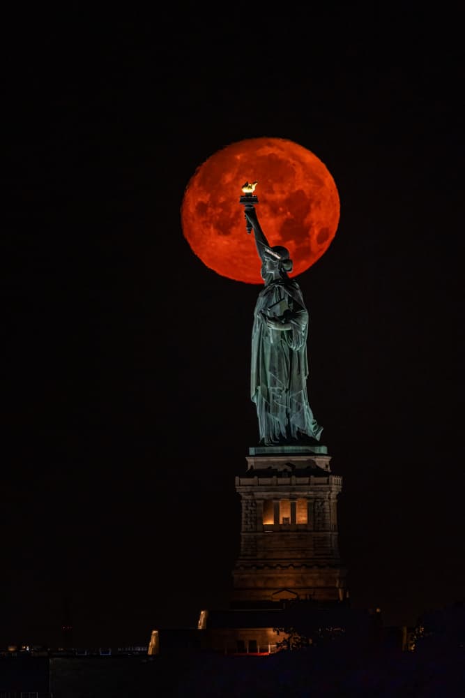 2022 july buck moon by jenny j rao — canvas wall art
