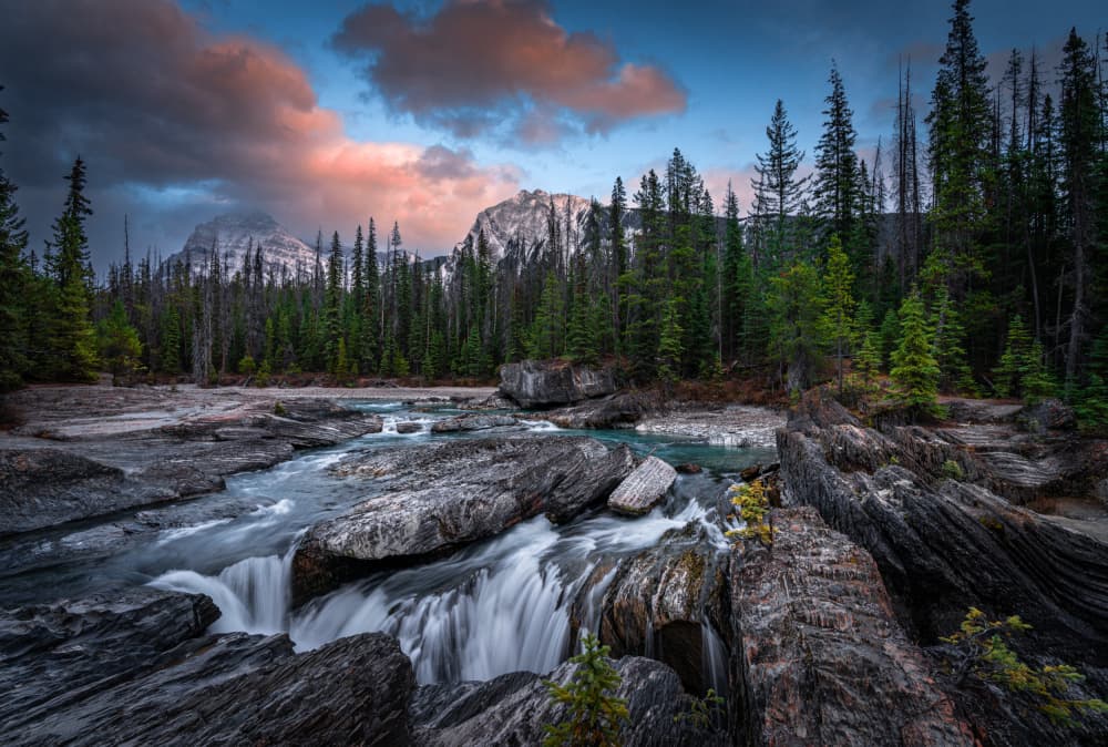 Mountain River Cascades by Bing Li — canvas wall art