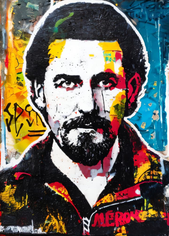 Vibrant Urban Portrait by Cicero Spin — canvas wall art