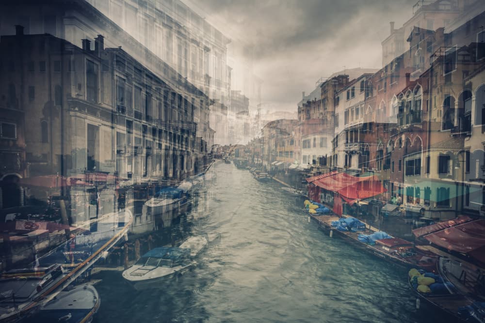 Dreamy Venice Canal by Daniele Atzori — canvas wall art