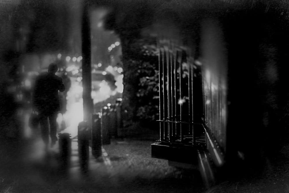 Solitary Night Walk by Teruhiko Tsuchida — canvas wall art