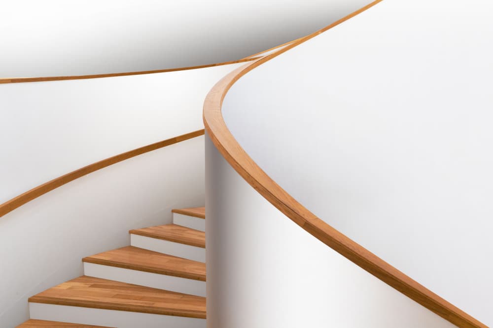 Flowing Spiral Staircase by Shuchuan Liu — canvas wall art