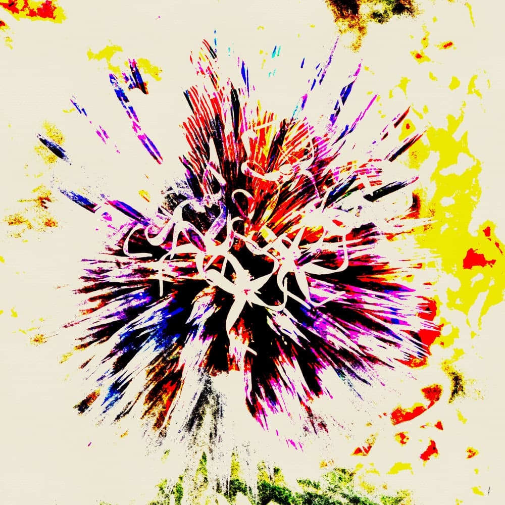 Vibrant Abstract Burst by Ankie Kooi — canvas wall art
