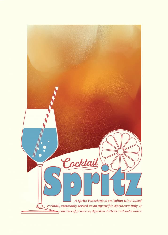 Spritz Cocktail Aperitivo by Dion Gem — canvas wall art
