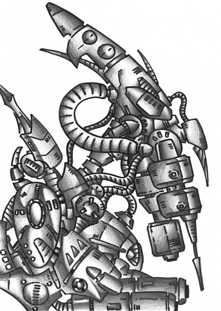 Advanced Cybernetic Machine by Kulik — canvas wall art