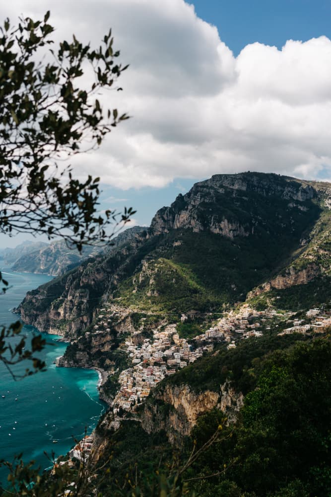 Positano Coastal View by Bethany Young — canvas wall art