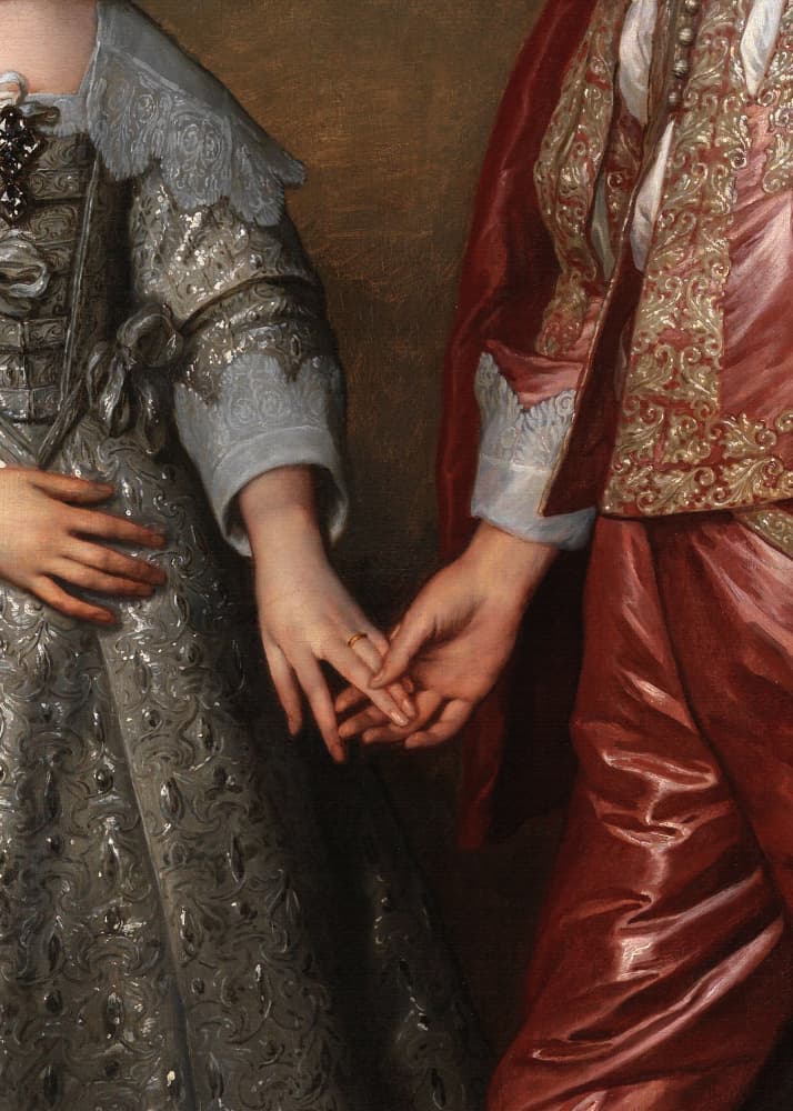 Romantic Hands Engagement by The Art Concept — canvas wall art