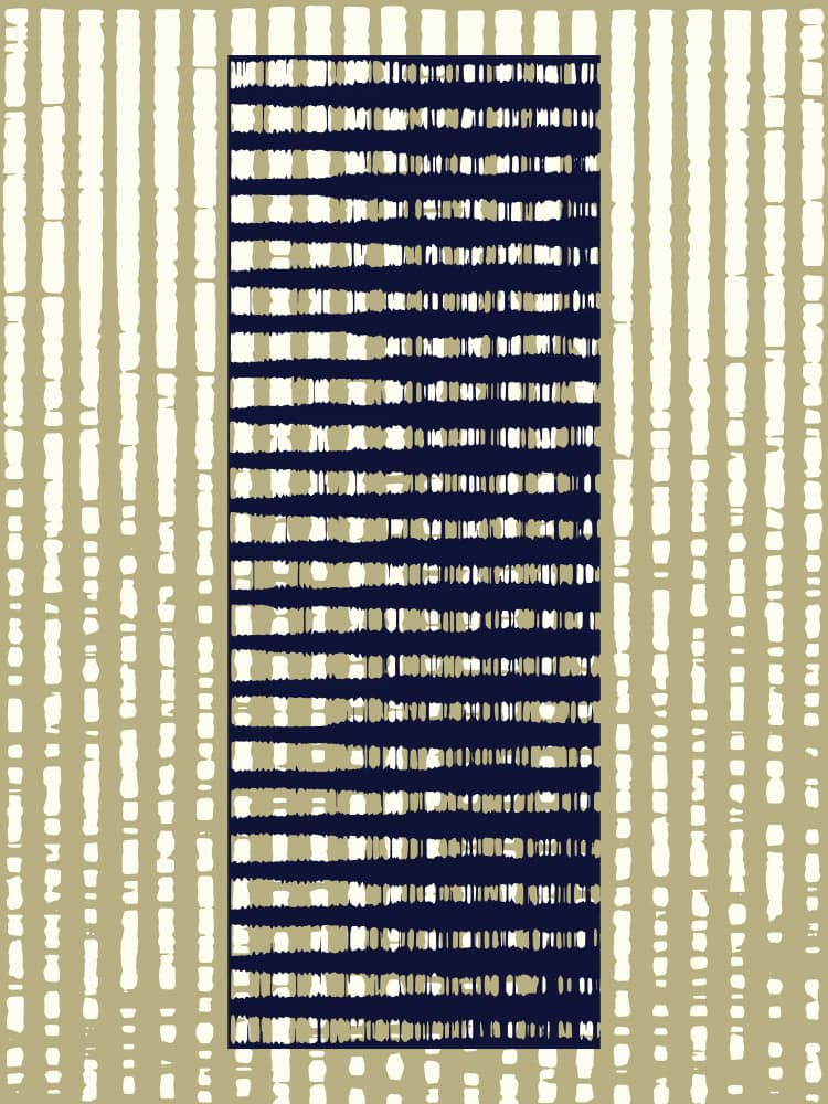 Textured Indigo Lines by Petr Strnad — canvas wall art