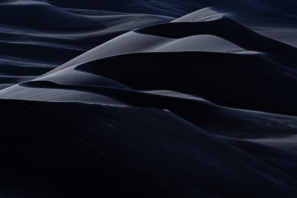 Dark Dune Waves by Henk Goossens — canvas wall art