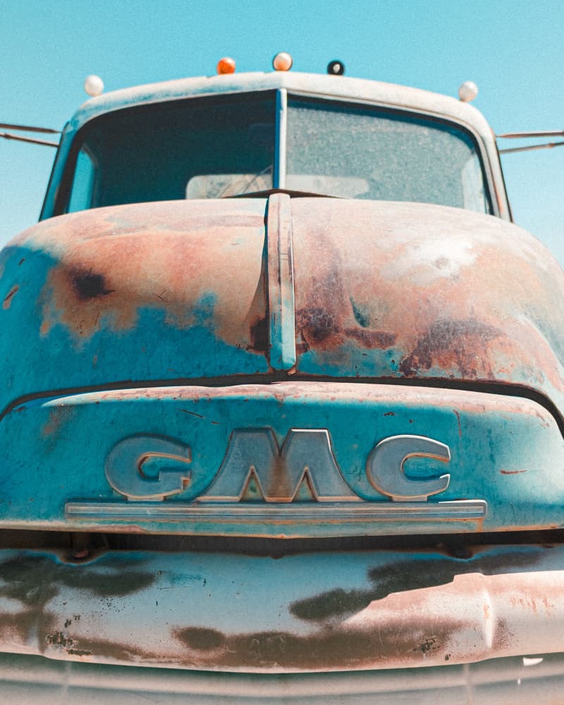 Vintage Rusted GMC Truck by Tom Windeknecht — canvas wall art