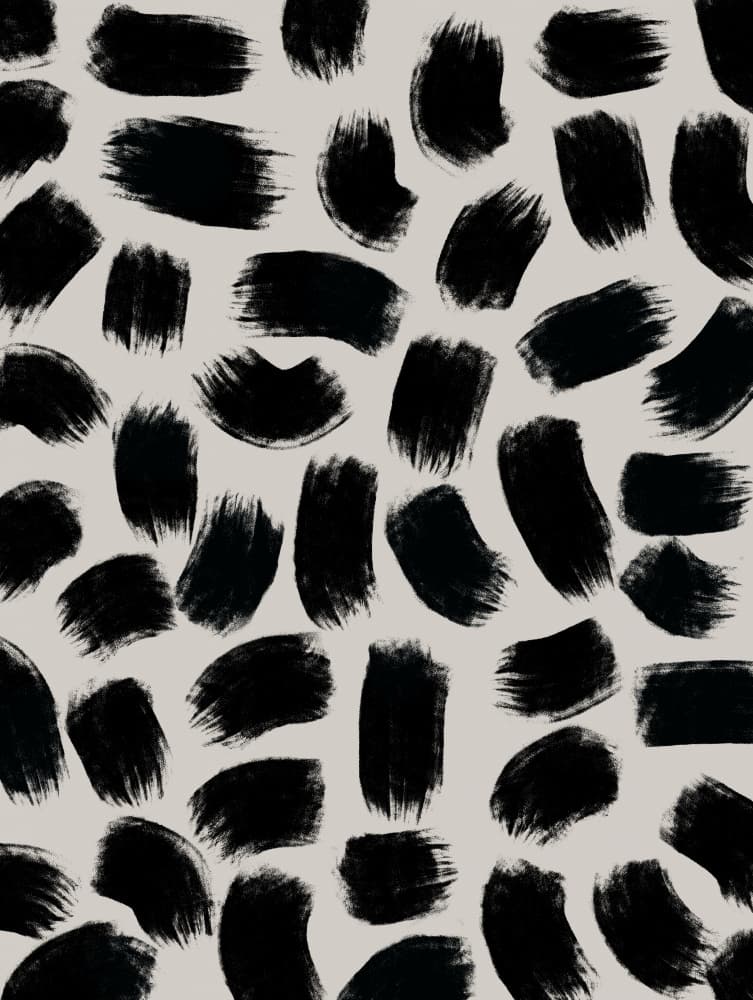 Monochrome Strokes by Treechild — canvas wall art