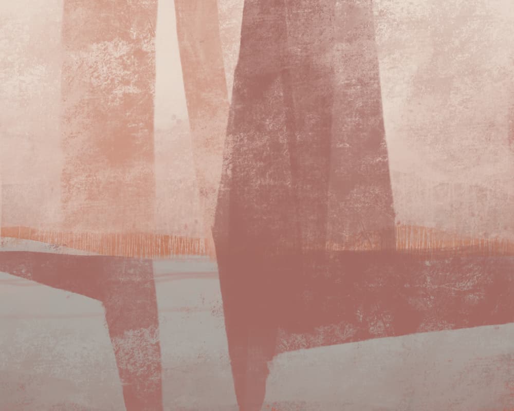 Modern Terracotta Abstract by MANSI SAXENA — canvas wall art