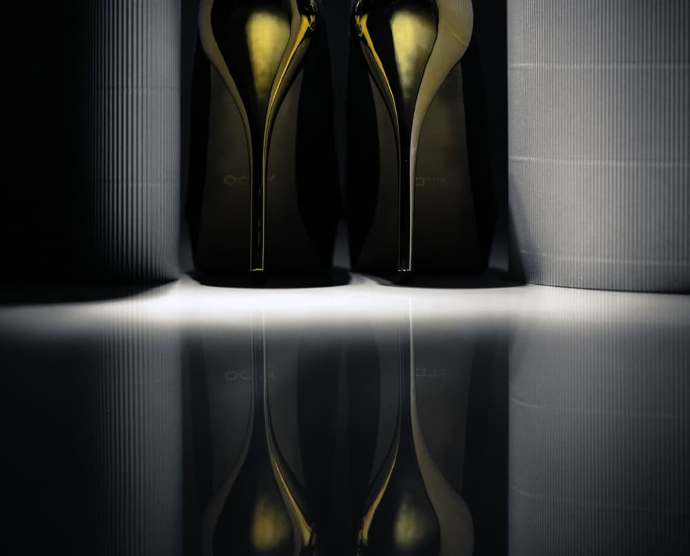 Golden Heels Reflection by Erik Schottstaedt — canvas wall art