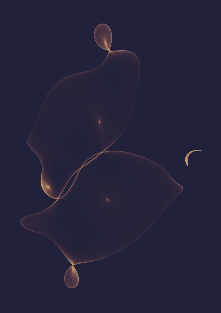 Fluid Cosmic Light by AV11 — canvas wall art