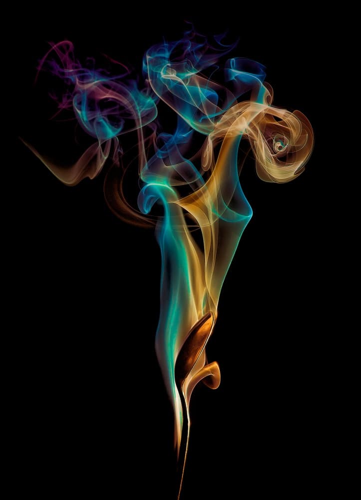 Vibrant Ethereal Smoke by Aida Ianeva — canvas wall art