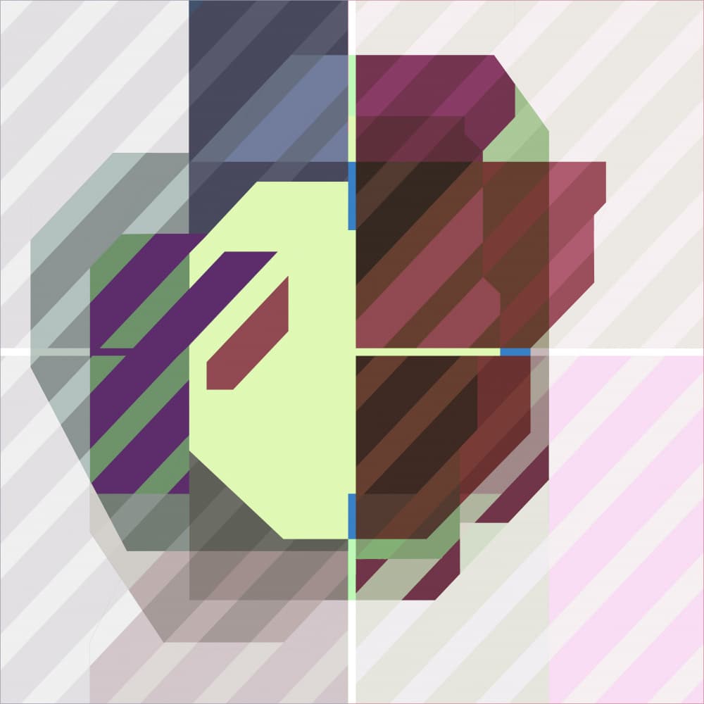 Modern Plaid Geometry by Rafa Mateo — canvas wall art