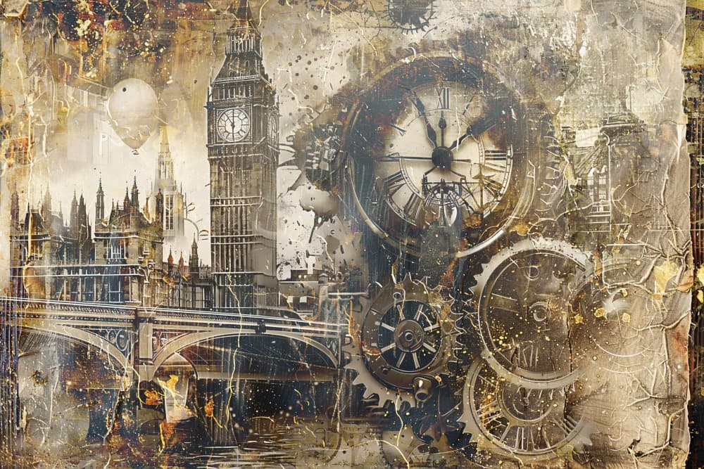 Big Ben Steampunk Time by Rafal Kulik — canvas wall art