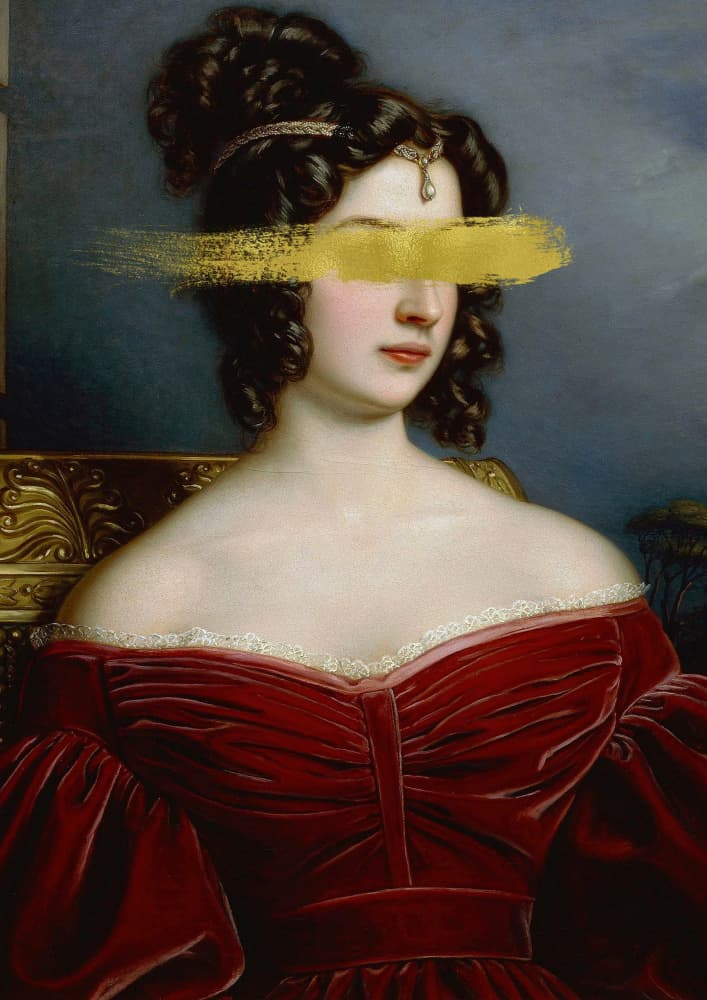 Elegant Gold Portrait