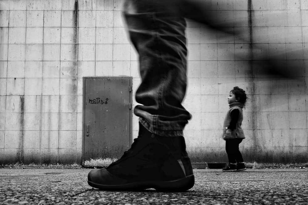 Urban Child's Perspective by Ali Ayer — canvas wall art