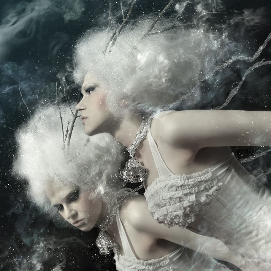 Winter Fantasy Queens by Kiyo Murakami — canvas wall art