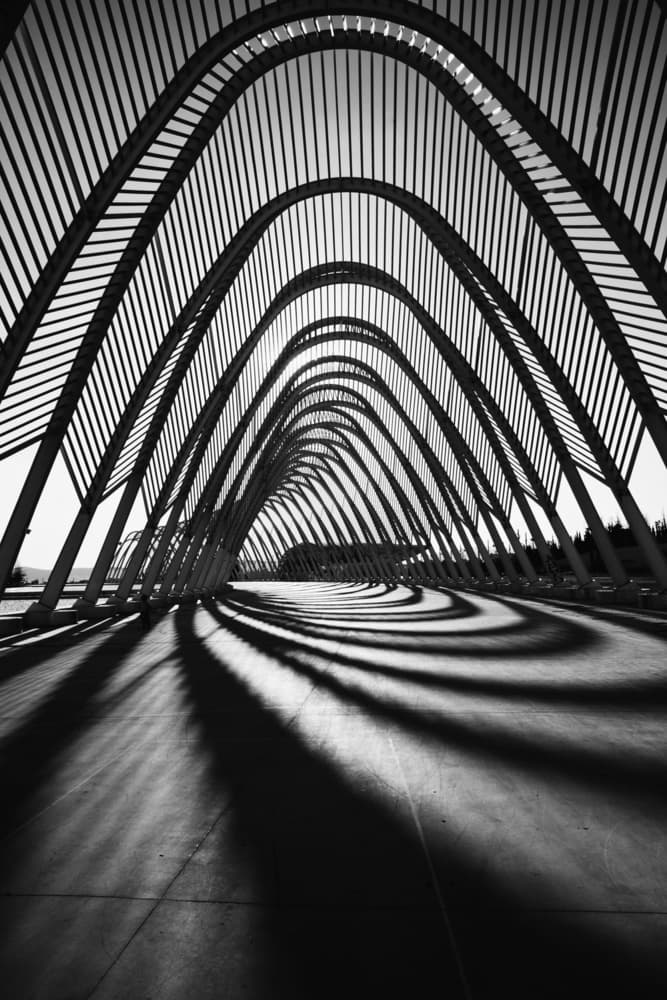 Modern Archway Shadows by Yiannis Logiotatides — canvas wall art