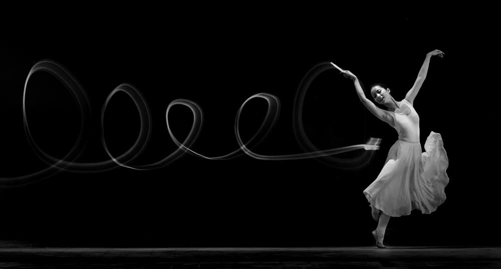 Ballerina's Light Dance by Angela Muliani Hartojo — canvas wall art