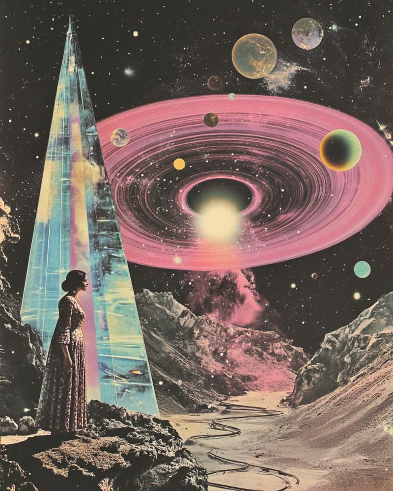 Surreal Cosmic Vision by Samantha Hearn — canvas wall art