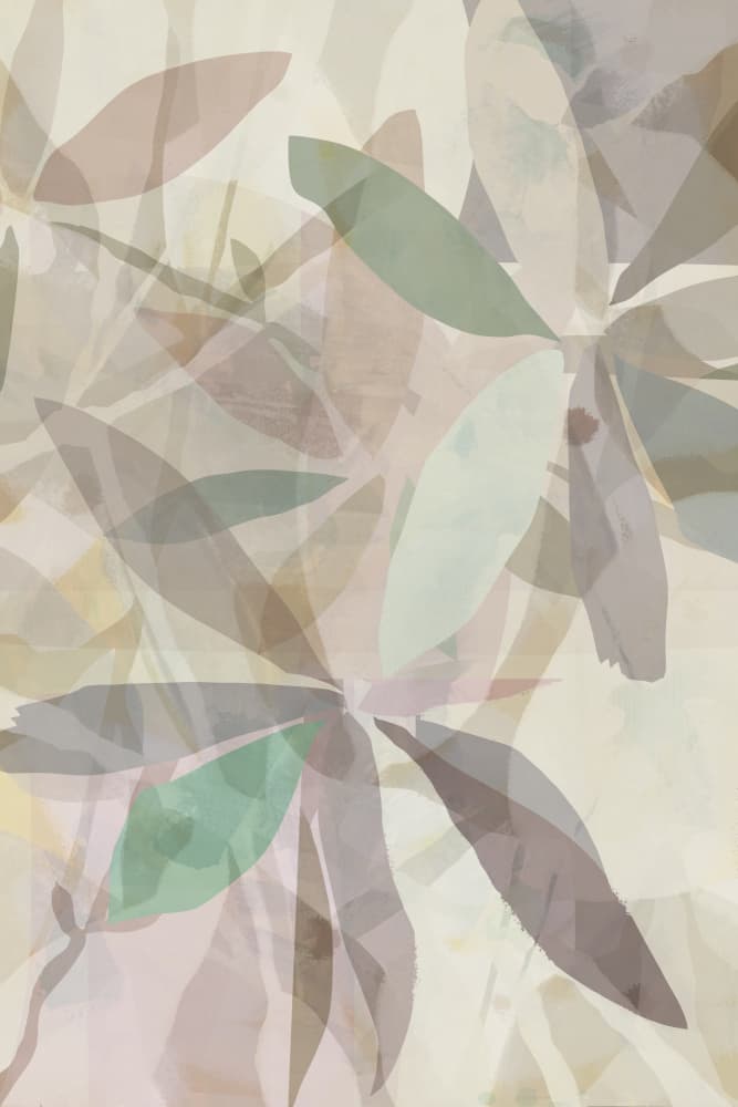 Soft Abstract Leaves by cartissi — canvas wall art