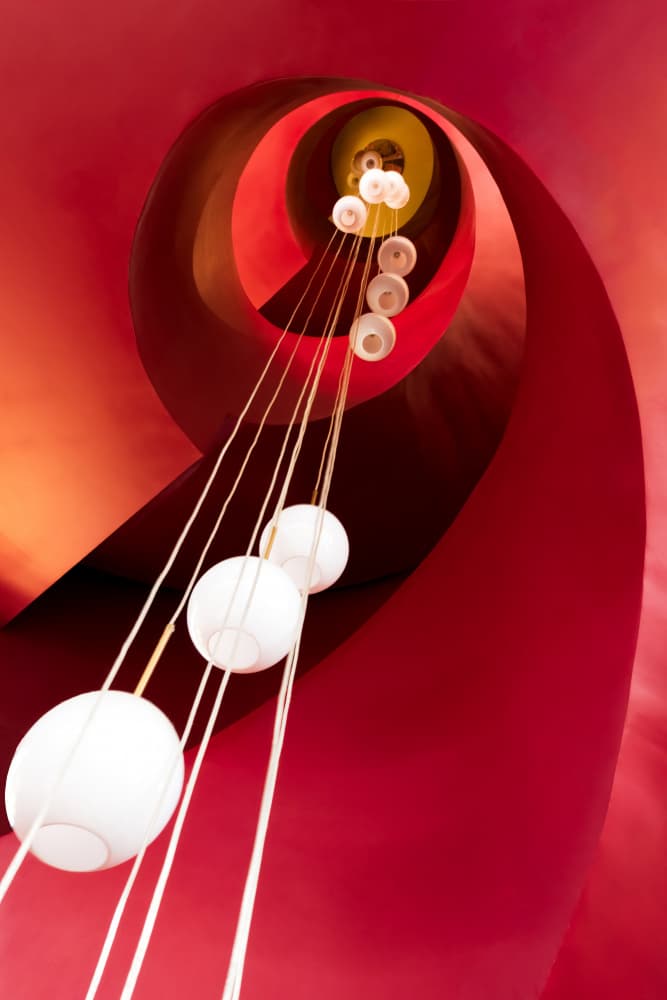 Elegant Spiral Glow by konglingming — canvas wall art