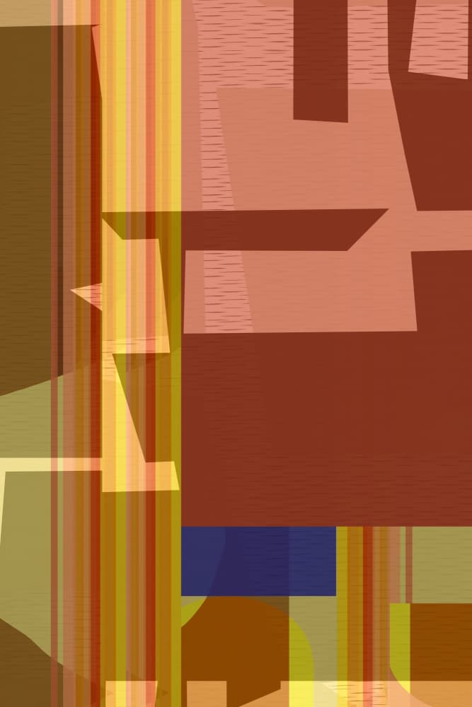 Abstract Color Blocks by cartissi — canvas wall art