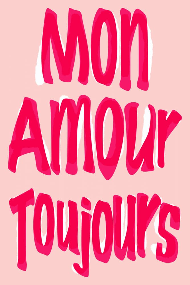 Mon Amour Toujours by casa cartissi — canvas wall art