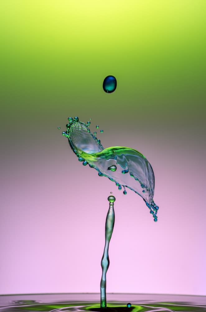 Vibrant Water Splash by Yousef Sayadi — canvas wall art