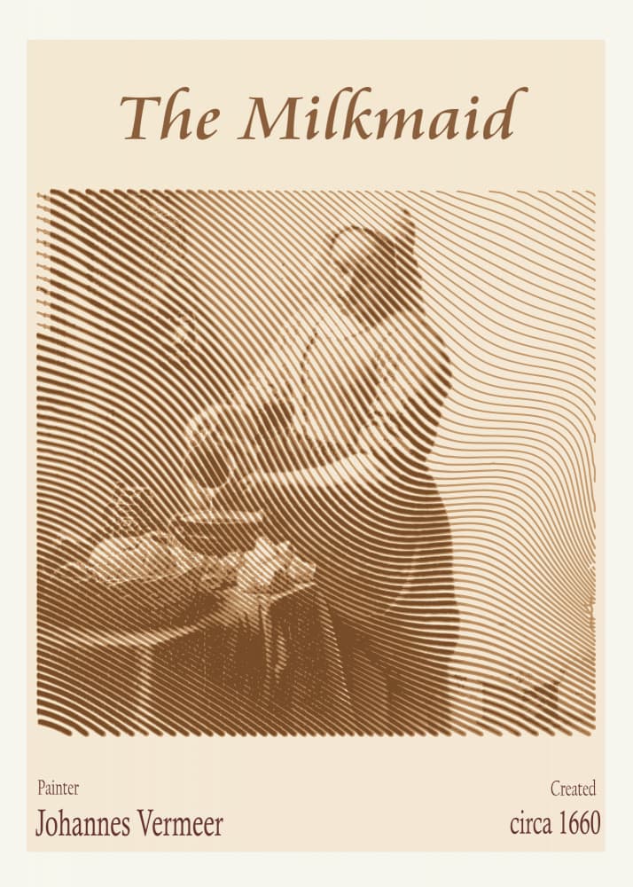 Woman Pouring Milk by Doa Project — canvas wall art
