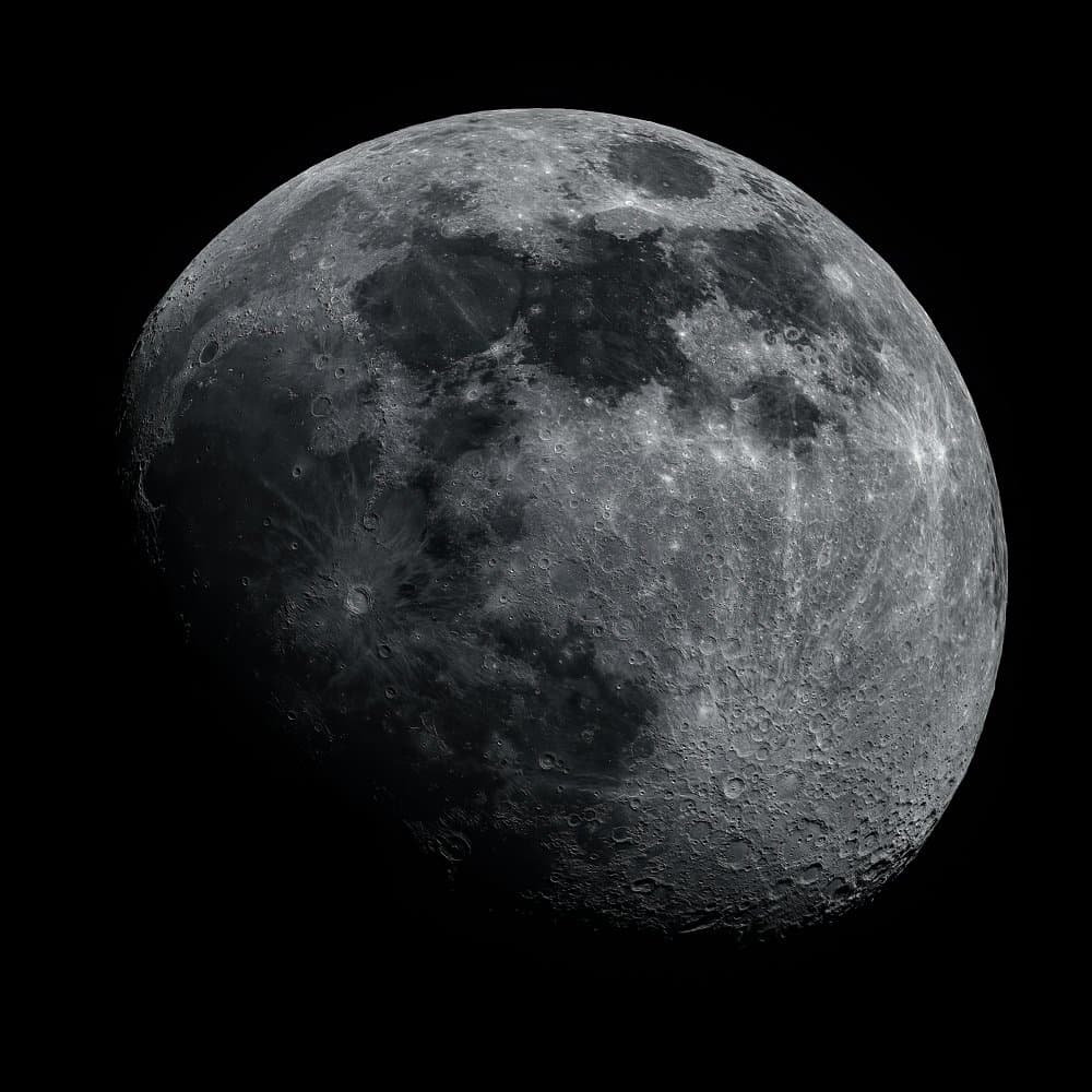 Cosmic Moon Sphere by Michael Kalika — canvas wall art