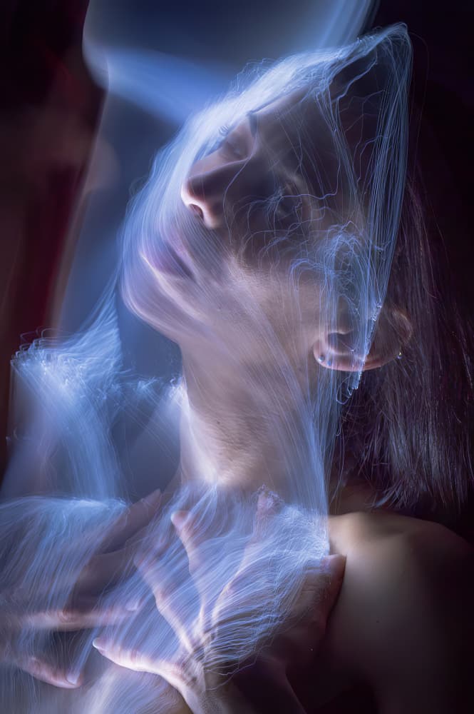 Ethereal Blue Light by Dov Fuchs — canvas wall art