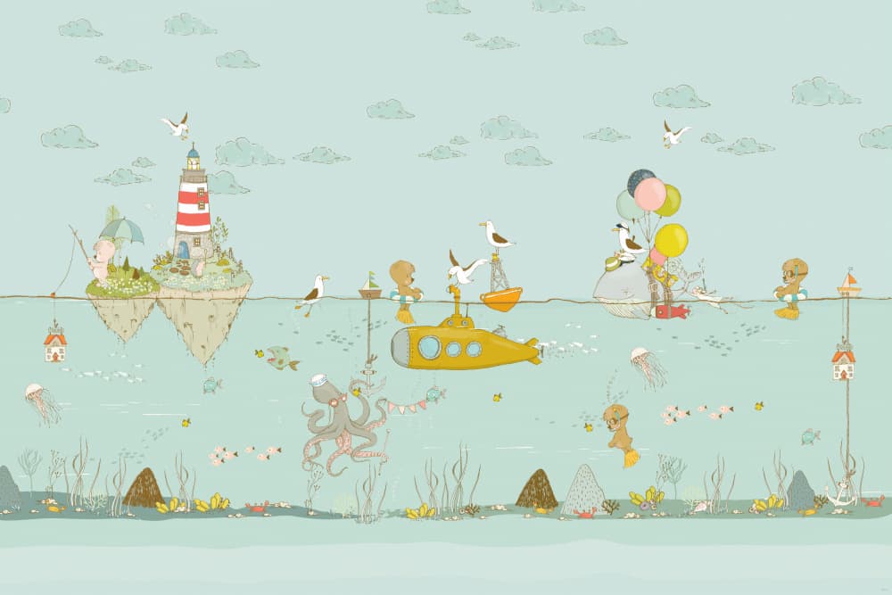 Whimsical Ocean Adventure by Sue Skellern — canvas wall art