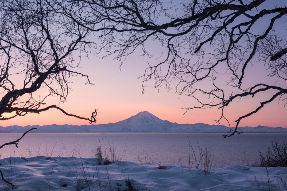 Alaskan Volcanoe by Stefan Hefele — canvas wall art