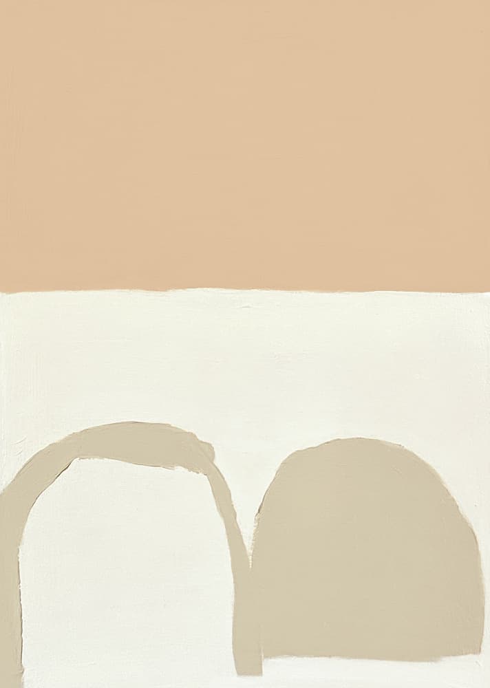 Soft Neutral Landscape by Andrea Reichhart — canvas wall art