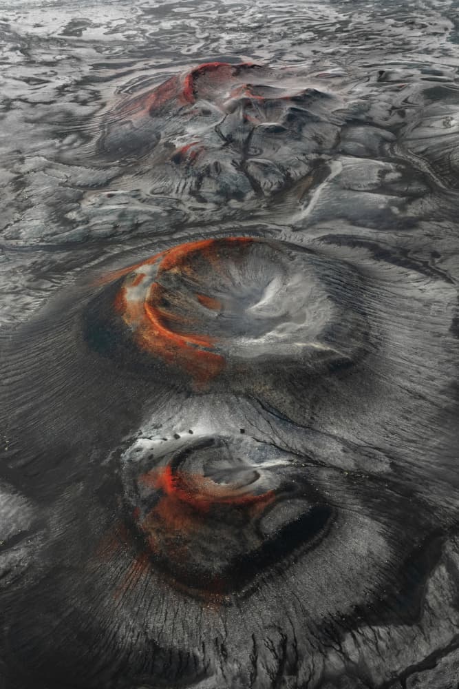 Volcanic Red Craters by Jacek Swiercz — canvas wall art