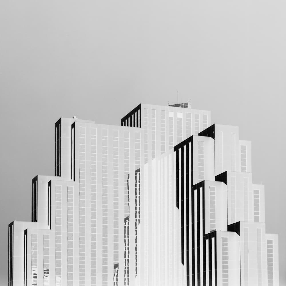 Stepped Modern Architecture by Louis Ng — canvas wall art